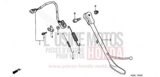 BEQUILLE LATERALE GL1500C2 de 2002